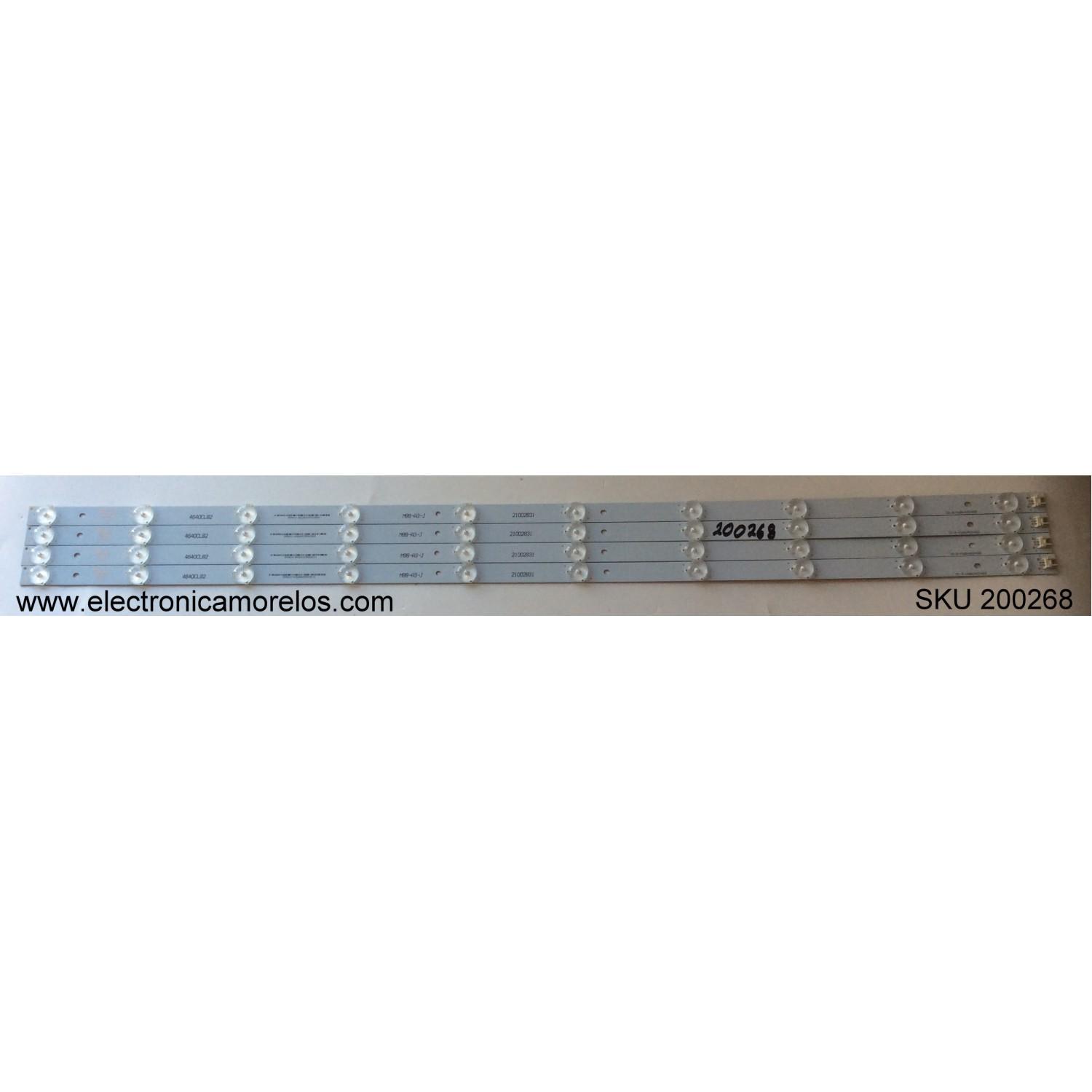 KIT DE LED PARA TV / WESTINGHOUSE V400HJ6-PE1 REV. C6 / IC-B-HWBW40D482 / 21002831 / 4640CL82 / MODELO DWM40F3G1 TW-78801-C040D